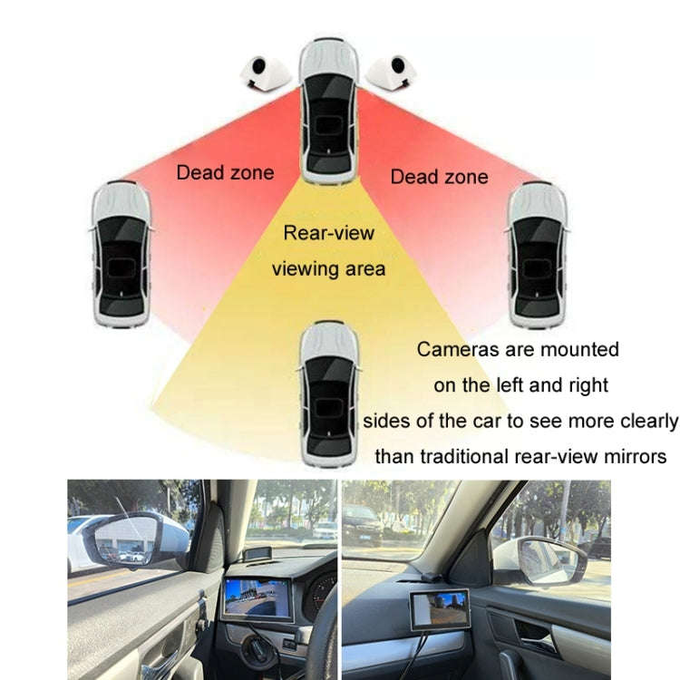 5 Inch AHD Video Monitor Car Reversing High-Definition Camera, Specification: Folding Screen No V...