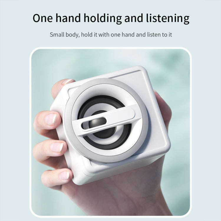 K1 Mini Desktop Computer Wired Speakers USB Subwoofer Speaker, Color: Standard Edition Light Blue