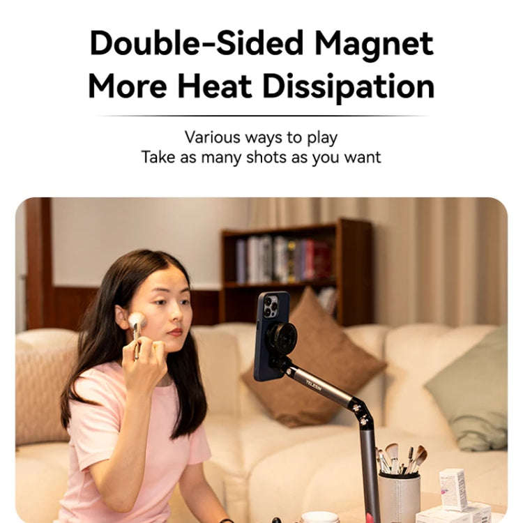 TELESIN P3-DS-01 Phone Video Live Streaming Magsafe Magnetic Mount(Desktop)