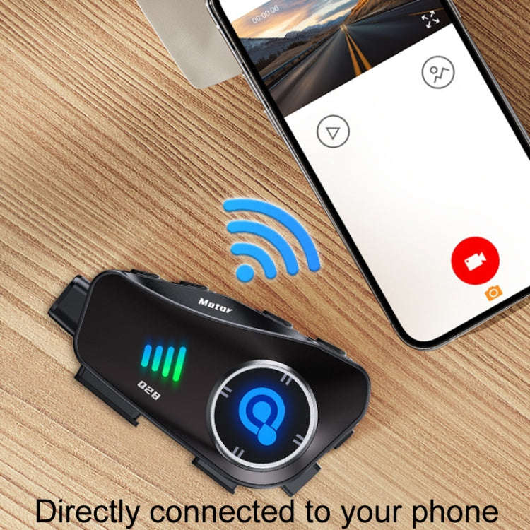 KUQIBAO Q28 Motorcycle Riding Helmet Bluetooth-compatible Headset Recorder(2 In 1 Microphone)