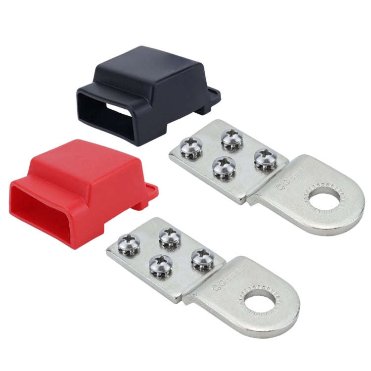 4-way RV Yacht Flame Retardant Waterproof Battery Terminal Fuse Block(Two)