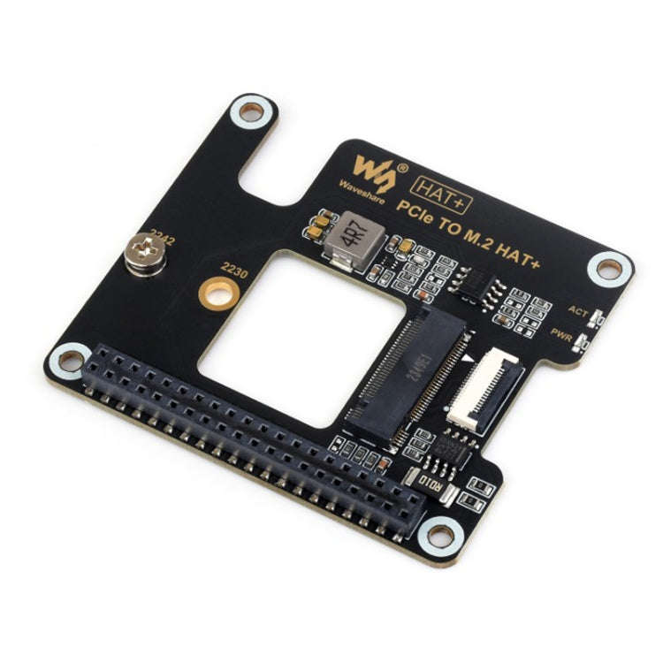 Waveshare For Raspberry Pi 5 PCIe To M.2 Adapter, NVMe Protocol M.2 SSD Basic Kit