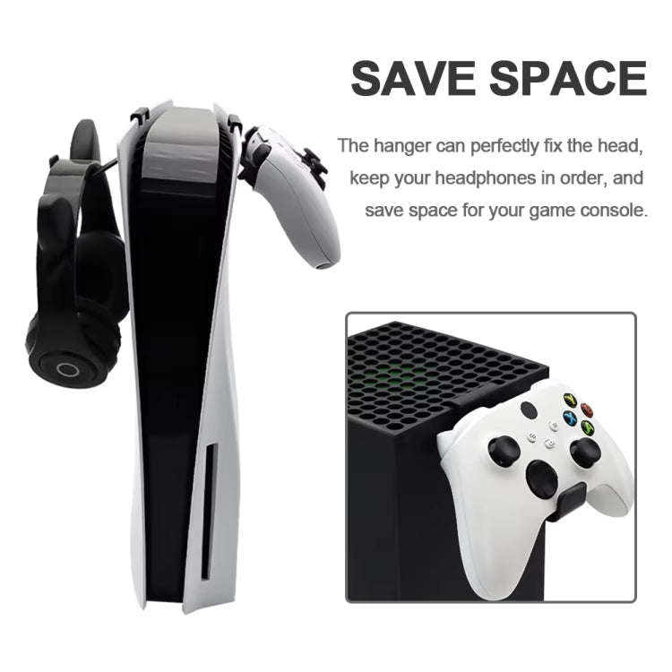 For PS5 / XBOX Series X Controller Earphone Hook Gamepad Holder, Spec: 2pcs