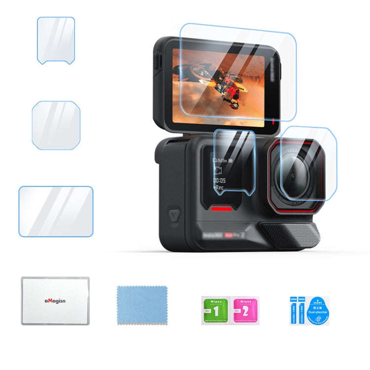For Insta360 Ace Pro 2 aMagisn Tempered Glass Screen Protector, Spec: 1 Set