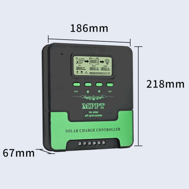 12V/24V 60A MPPT Intelligent Lighting Identification Solar Controller, Model: CM-D60