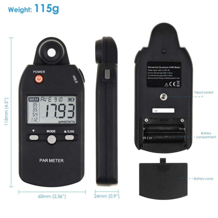 Portable Luminous Flux Visible Light Spectrometer Radiometer(PAR-355)