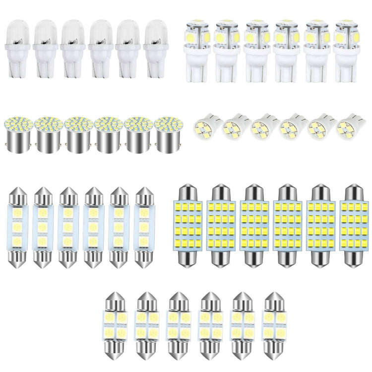 42pcs/Set Car Interior Reading LED Light Combination Set