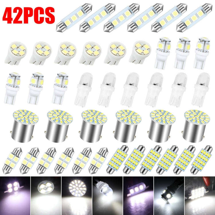 42pcs/Set Car Interior Reading LED Light Combination Set