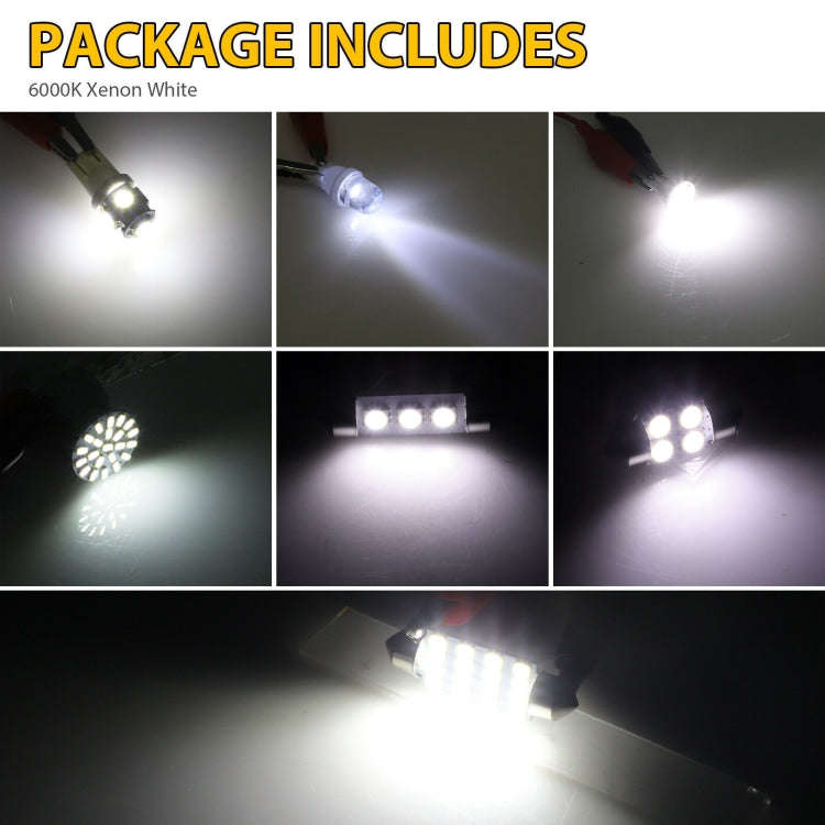 42pcs/Set Car Interior Reading LED Light Combination Set