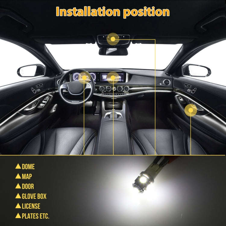 42pcs/Set Car Interior Reading LED Light Combination Set