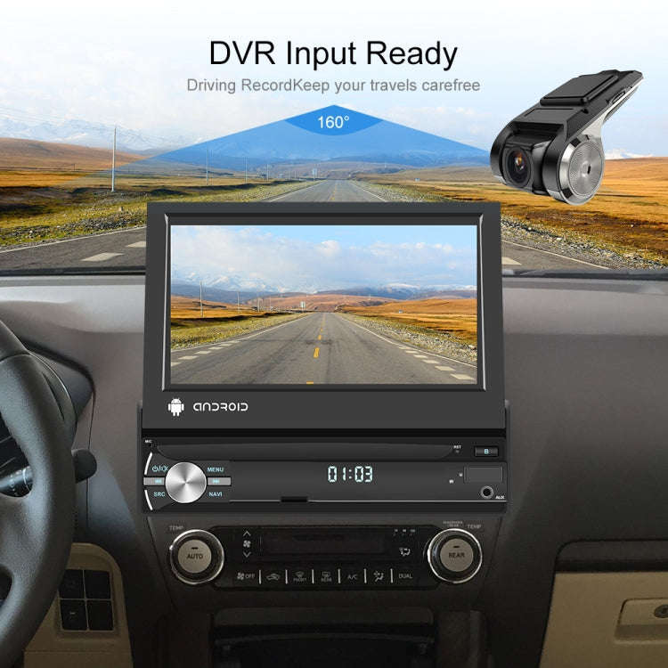 1+32G 7-Inch Single Din Android 10.0 Carplay Screen With GPS Navigation/Bluetooth/Mirror Link/DVR...