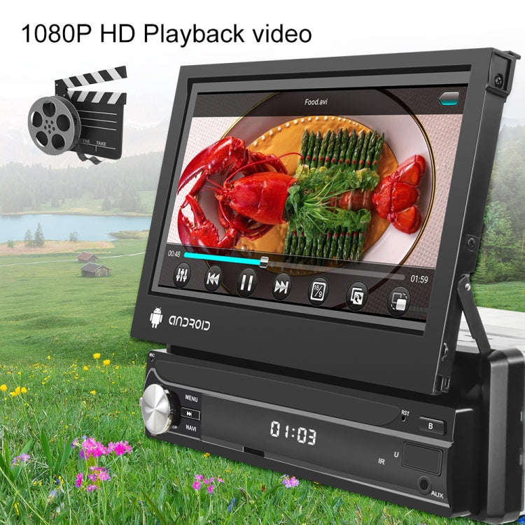 1+32G 7-Inch Single Din Android 10.0 Carplay Screen With GPS Navigation/Bluetooth/Mirror Link/DVR...