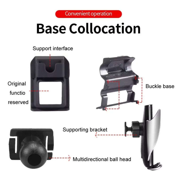 For BMW Car Air Outlet Modified Mobile Phone Holder Base, Model: 11-17 5 Series