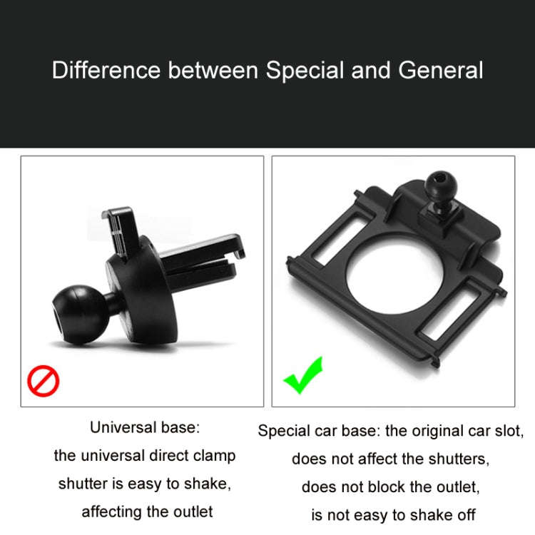 For Volkswagen Car Air Outlet Modified Mobile Phone Holder Base, Model: 12-14 Sagitar