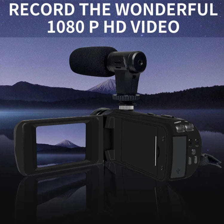 16MP 16X Digital Zoom Vlogging Camera Video Camcorder with 2.4 Inch Flip Screen, Spec: Standard E...