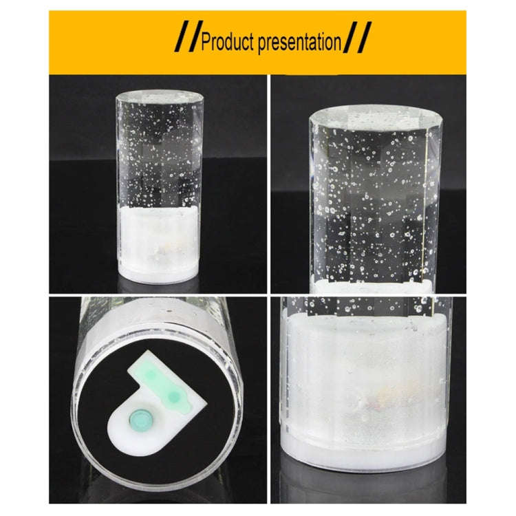 USB Charging LED Round Bar Crystal Lamp KTV Atmosphere Decorative Light, Color: Colorful Fixed Color