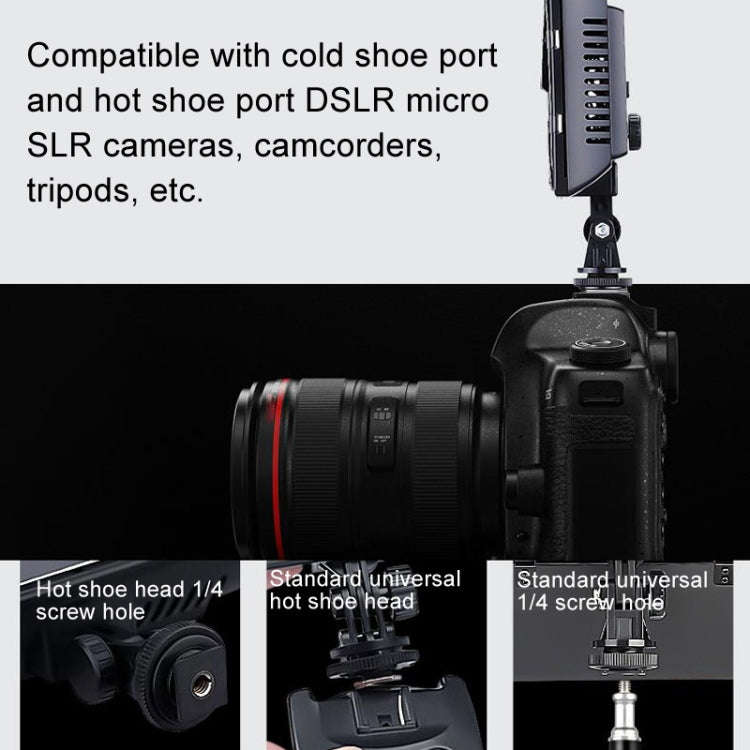 WS-300II Video Fill Light Dual Color Temperature LED Beauty Shooting Light, Spec: Single Lamp+US ...