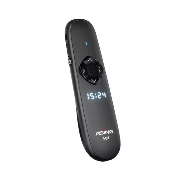 ASiNG A81 PPT Page Turning Clicker With Timing Function & 32G 3-in-1 USB Receiver, Color: Red Light