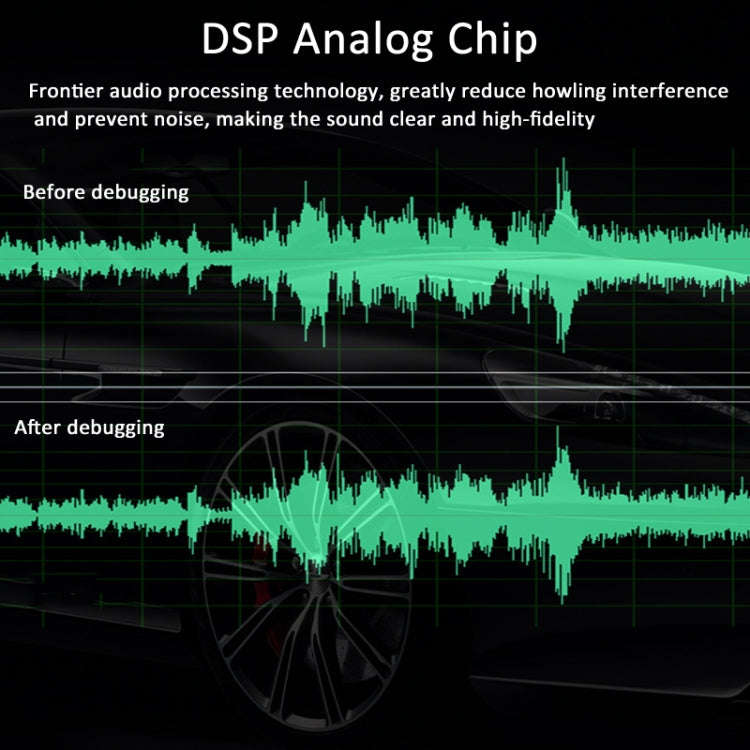 EQ-819 Car Audio Equalizer EQ Tuning Crossover Amplifier Supports Dual Microphone Input Reverbera...