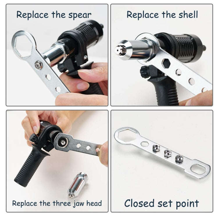 Electric Rivet Nut Machine Core Pulling Accessories Riveting Tools Cordless Rivet Drill Adapter(B...