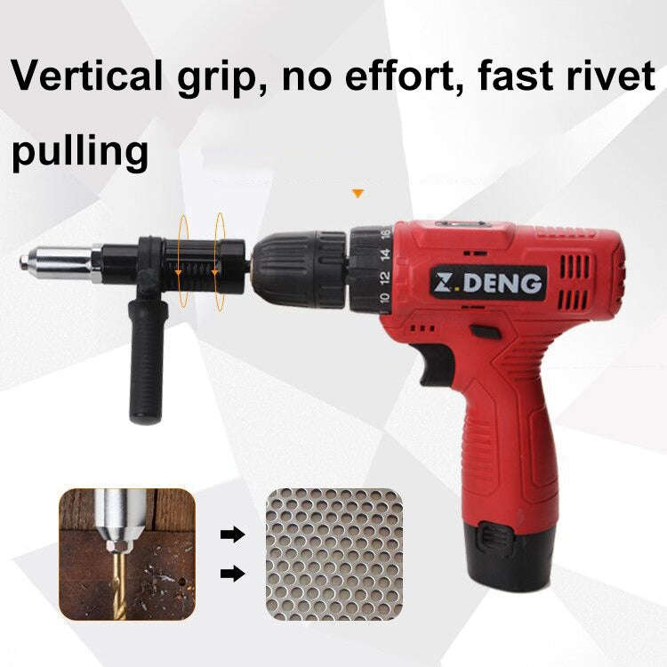 Electric Rivet Nut Machine Core Pulling Accessories Riveting Tools Cordless Rivet Drill Adapter(B...