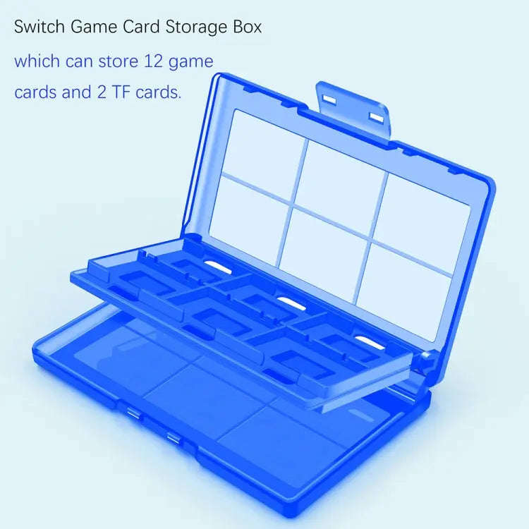 For Nintendo Switch / Switch Oled 12-in-1 Game Card Box Protective Case(Black)