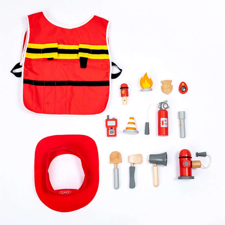Children Simulation Fireman Set Role Play Educational Toy Firefighting Tools Scenario Cosplay Toy
