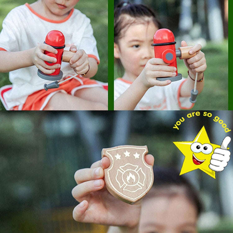 Children Simulation Fireman Set Role Play Educational Toy Firefighting Tools Scenario Cosplay Toy