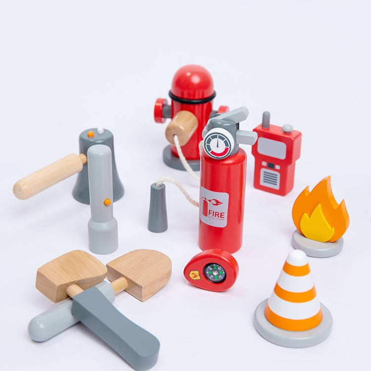 Children Simulation Fireman Set Role Play Educational Toy Firefighting Tools Scenario Cosplay Toy