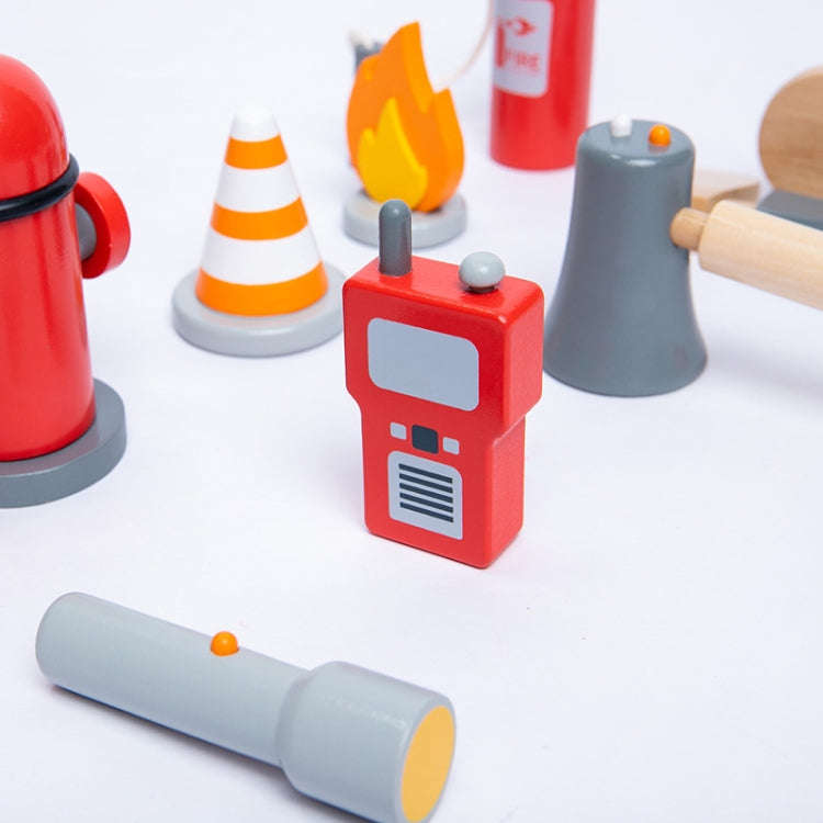 Children Simulation Fireman Set Role Play Educational Toy Firefighting Tools Scenario Cosplay Toy