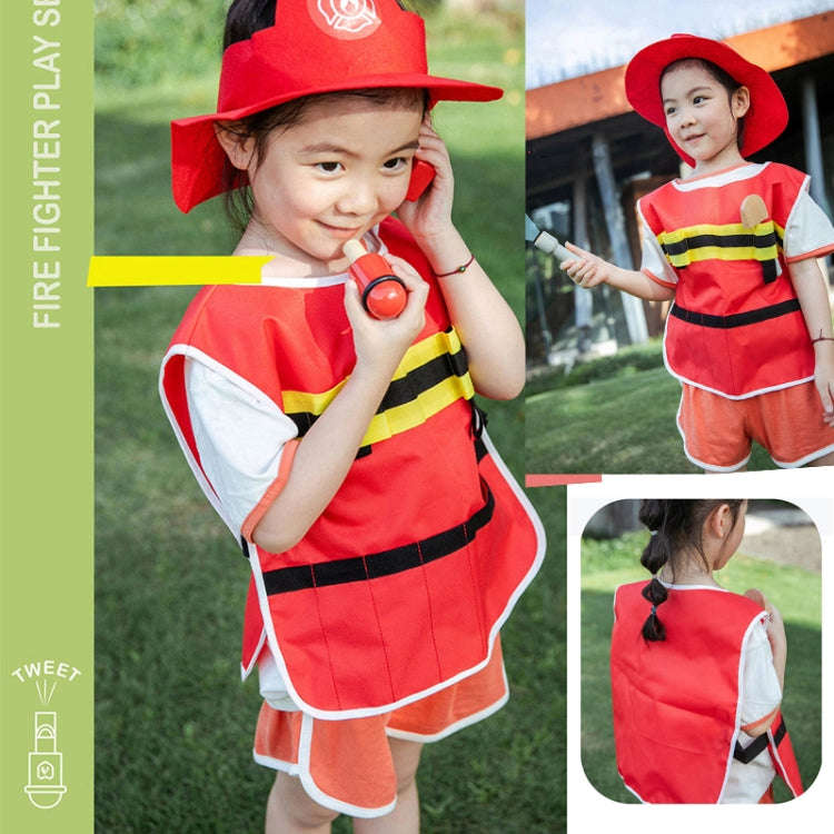 Children Simulation Fireman Set Role Play Educational Toy Firefighting Tools Scenario Cosplay Toy