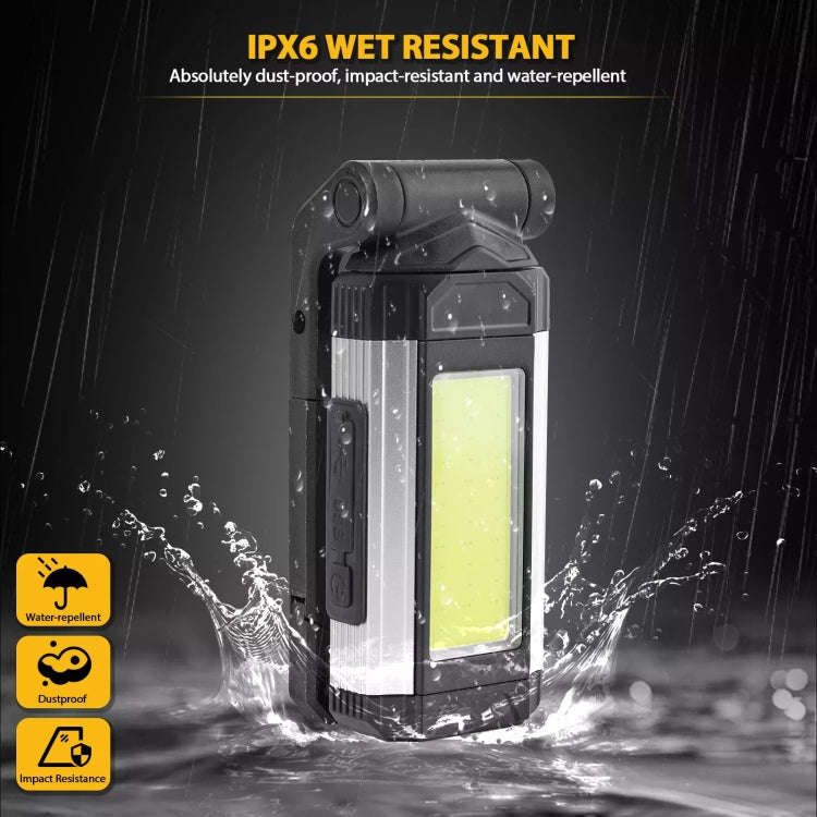 E-SMARTER K011 USB Rechargeable Repair Light With Magnet COB Strong Light Flashlight, Style: B Si...