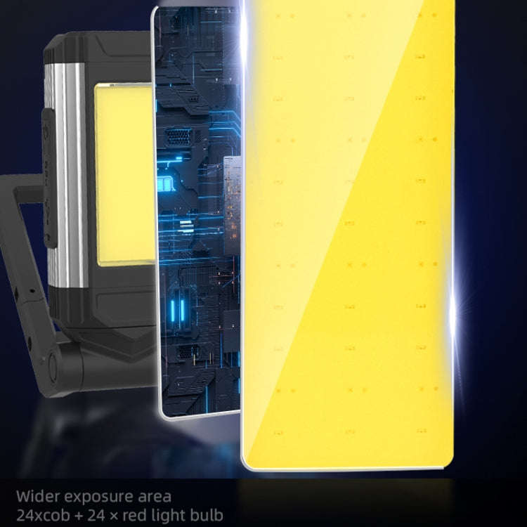 E-SMARTER K011 USB Rechargeable Repair Light With Magnet COB Strong Light Flashlight, Style: B Si...