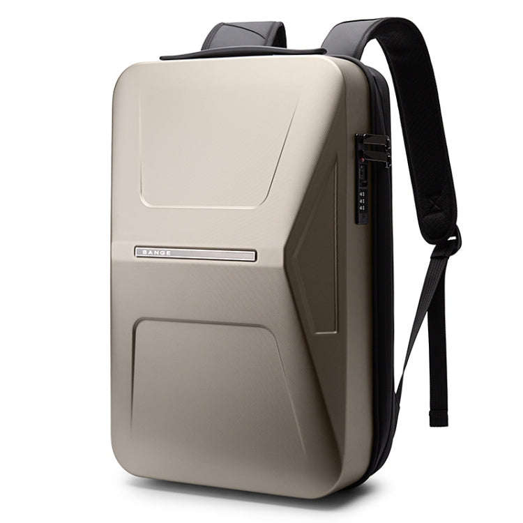 BANGE BG-3005 Hard Shell Men Backpack Laptop Personalised Shoulder Bag(Titanium Gold)