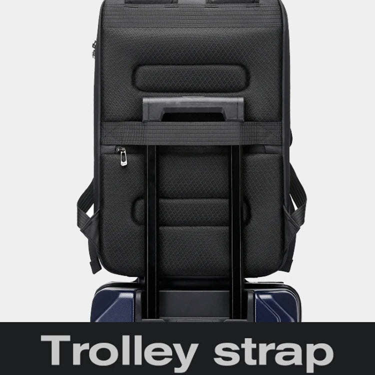 BANGE BG-3005 Hard Shell Men Backpack Laptop Personalised Shoulder Bag(Silver)