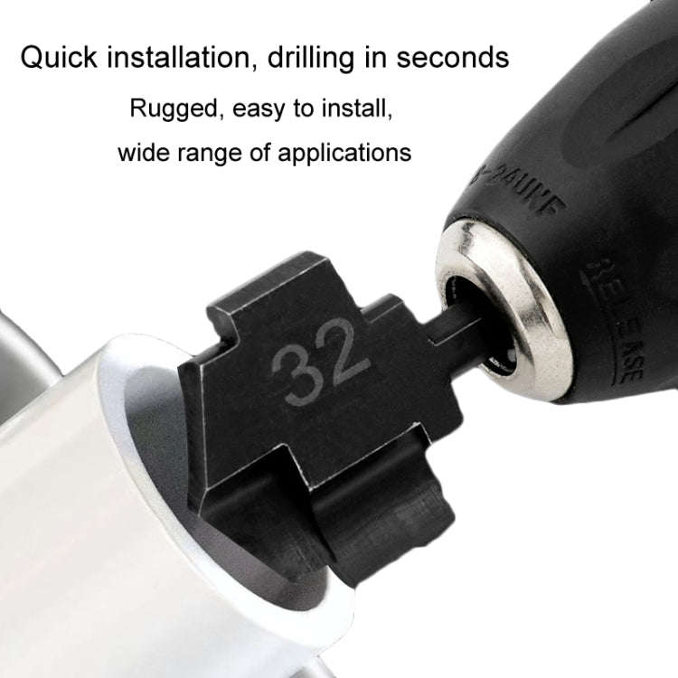 32mm Hexagonal PPR Lifting Flat Drill Bit Step Drill Bit Repairing Internal Filament Leak Repairi...