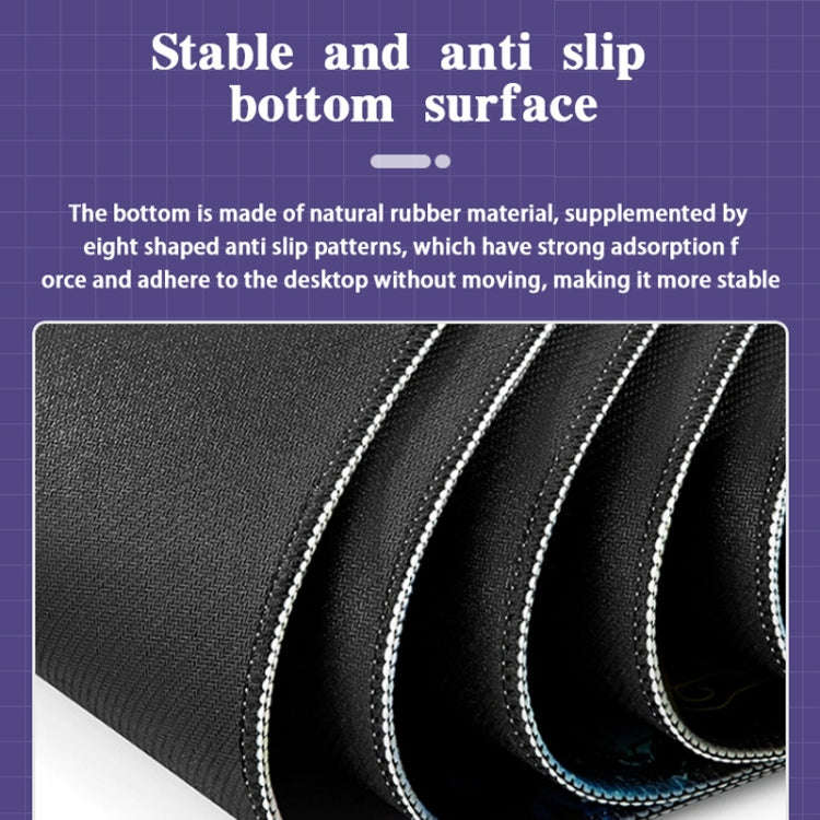 300x700x3mm Big Wave Gaming Mouse Pad Non-Slip Rubber Desk Mat(No.28)