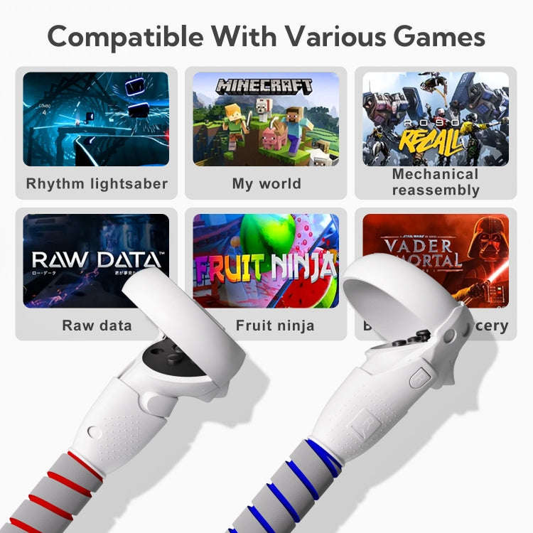 For Quest 2 Controller Grip Games Handle Playing BeatSaber Baseball