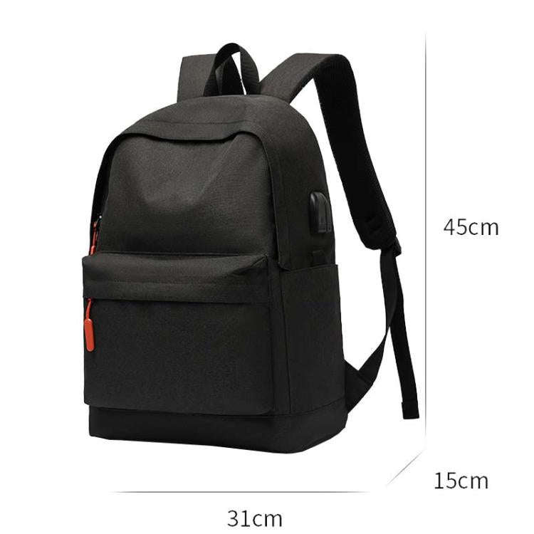 SKV B20537 Lightweight Traveling Double Shoulder Bag Large Capacity Laptop Backpack(Black)