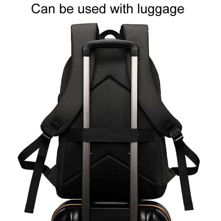 SKV B20537 Lightweight Traveling Double Shoulder Bag Large Capacity Laptop Backpack(Black)