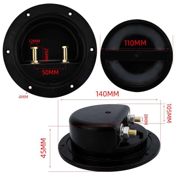 RV Yacht Copper Conductive Waterproof Solid Deck Cabin Sealing Cover, Configuration: CP-5092