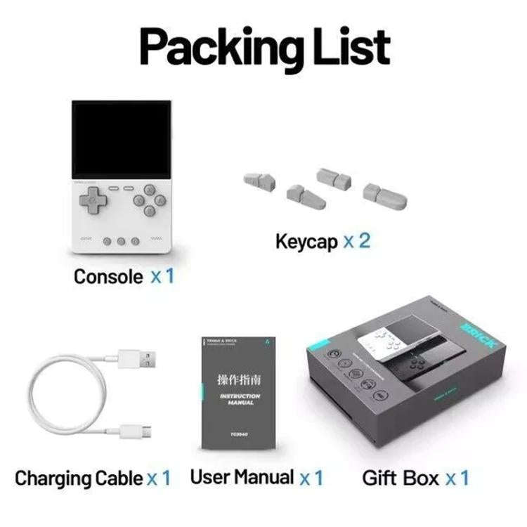 TRIMUI BRICK Open Source Pocket Console Portable Wireless Bluetooth HD Retro Arcade, Size: 128G(W...