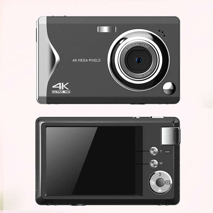 4K HD 3.0-Inch IPS Screen Autofocus HD Digital Camera Student DV Camera SLR(Black)