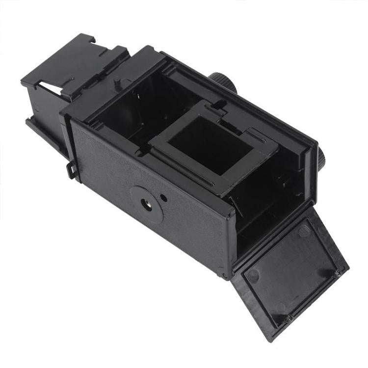 DIY Double Lens Assembly 35mm Film Camera Retro Nostalgic Double Reflection Film Camera(Black)