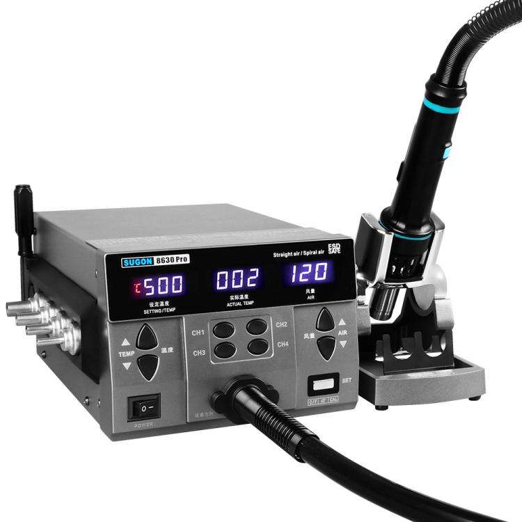 SUGON 8630 Pro Large Wind Power Cell Phone Repair CPU Digital Display Hot Air Soldering Station E...