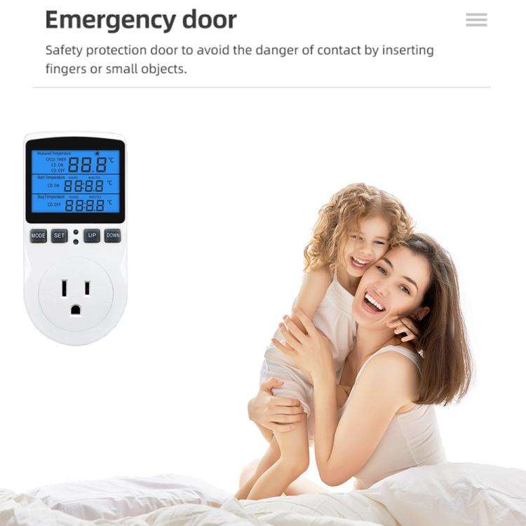 Backlight Smart Digital Thermostat Countdown Temperature Control Switch Socket Timing Temperature...