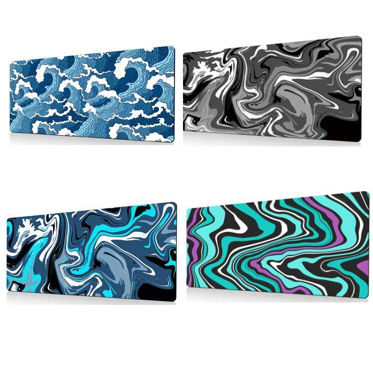 Large Abstract Mouse Pad Gamer Office Computer Desk Mat, Size: 300x800x2mm(Abstract Fluid 16)