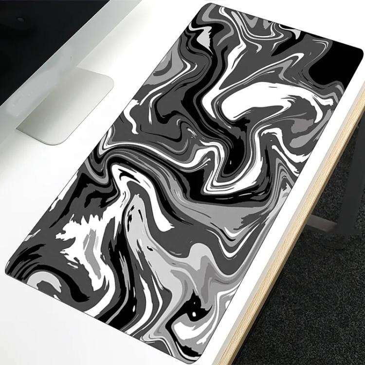 Large Abstract Mouse Pad Gamer Office Computer Desk Mat, Size: 300x800x2mm(Abstract Fluid 16)