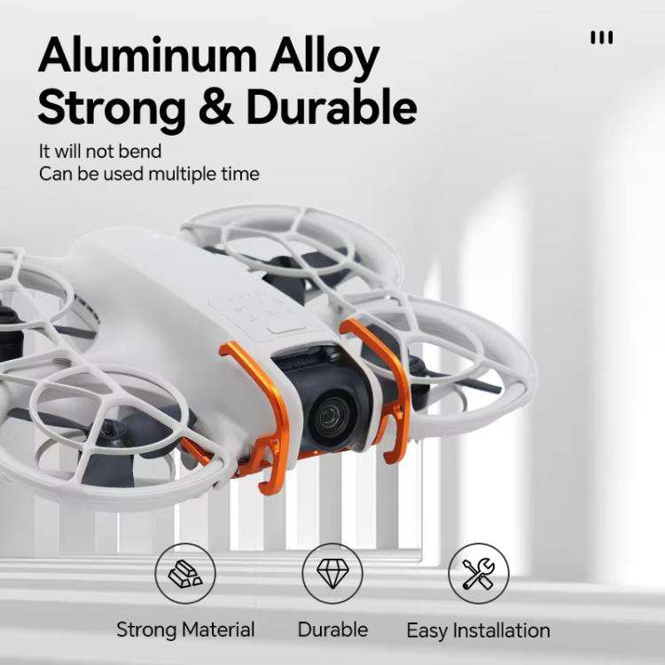 For DJI Neo RCSTQ Aluminum Alloy Crash Bar Convenient Quick Release Protective Stand(Orange)