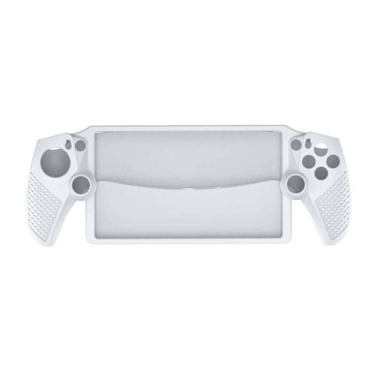 For Sony PlayStation Portal Silicone Case Game Console Protective Accessory(White)